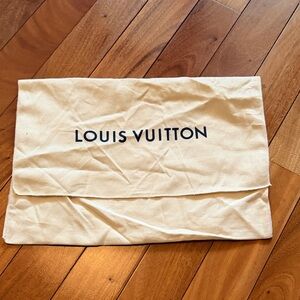 Louis Vuitton Cream Logo Dust Pouch